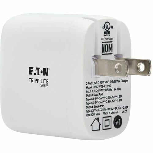 Adaptateur secteur Tripp Lite par Eaton - 40 W