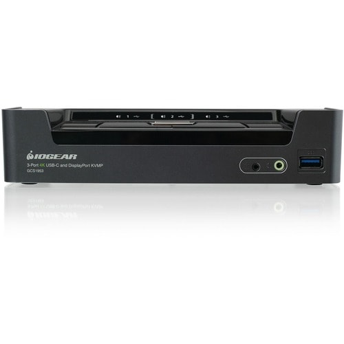 3PORT USB-C AND DISPLAYPORT KVMP SWITCH WITH POWER DELIVERY