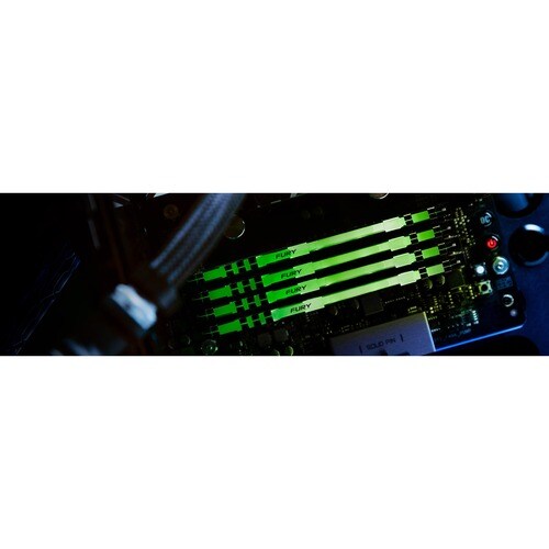KIT DE 4 DIMM DDR4 CL16 DE 64 GB Y 3200 MHZ FURY BEAST RGB