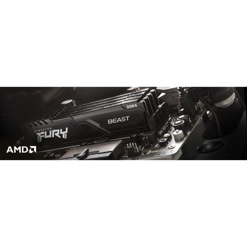 KIT DE 4 DIMM DDR4 CL16 DE 128 GB Y 3200 MHZ FURY BEAST BLACK