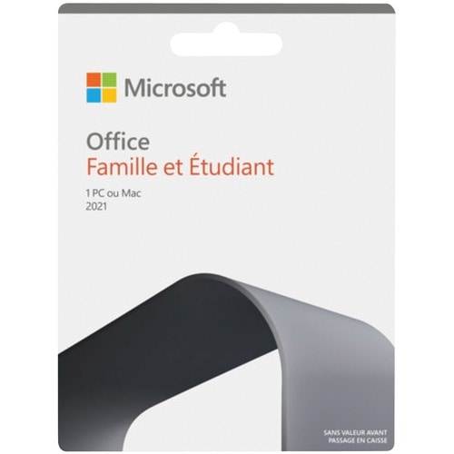 Microsoft Office 2021 Famille et Étudiant - Coffret - 1 PC/Mac - Sans support - Français