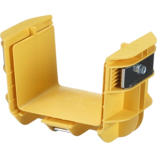 Panduit FiberRunner® Coupler, 4x4, Yellow - Yellow - Polycarbonate - 1 Pack