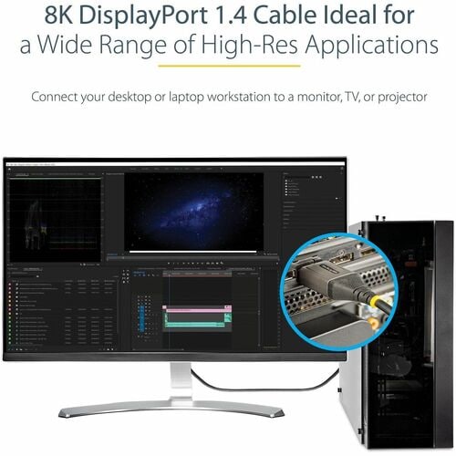 StarTech.com 10ft (3m) VESA Certified DisplayPort 1.4 Cable