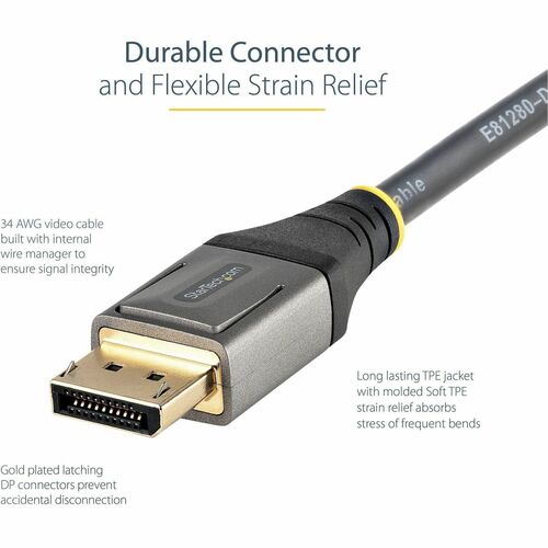 StarTech.com 10ft (3m) VESA Certified DisplayPort 1.4 Cable
