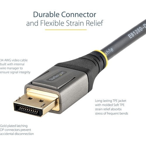 StarTech.com 13ft (4m) VESA Certified DisplayPort 1.4 Cable