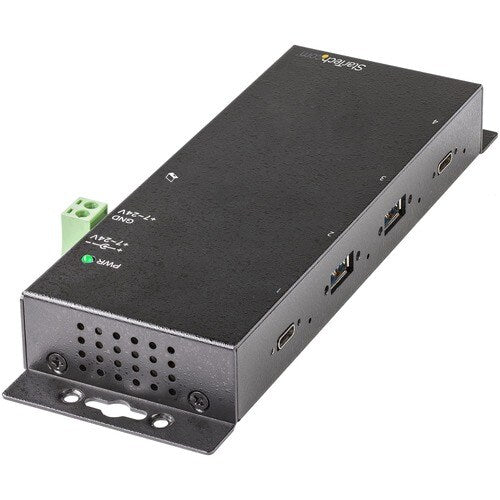 StarTech.com Concentrador USB-C industrial de metal de 4 puertos y 10 Gbps, 2 puertos USB-C y 2 puertos USB