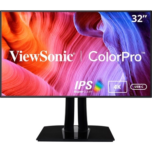 Écran Viewsonic 32 pouces, dalle IPS, résolution 3840 x 2160 - 31,5 pouces visible - en