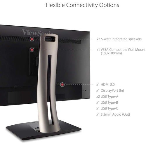 Écran Viewsonic 32 pouces, dalle IPS, résolution 3840 x 2160 - 31,5 pouces visible - en