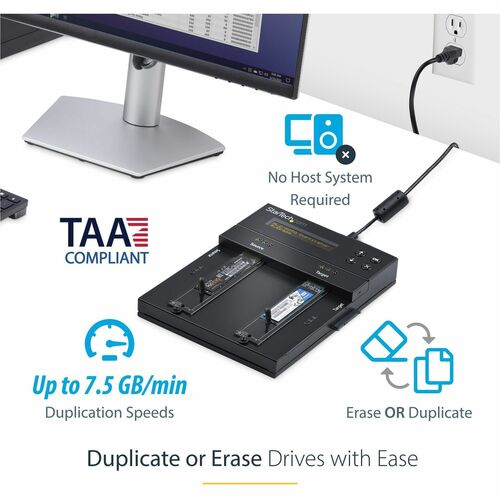 DUPLICATEUR ET EFFACEUR AUTONOME M.2 SATA M.2 NVME HDD/SSD