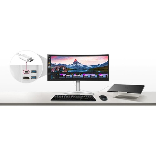 LG Ultrawide 38WP85C-W 38\" Class UW-QHD+ Curved Screen LCD Monitor