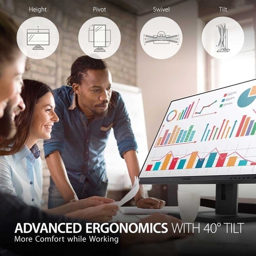 Écran Viewsonic 24 pouces, dalle IPS, résolution 1920 x 1080 - 23,8 pouces visibles - en