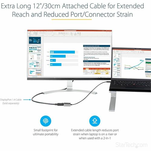 Adaptador USB C a DisplayPort de StarTech.com
