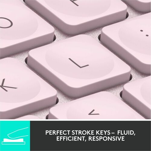 Logitech MX Keys Mini (Rose) - Connectivité sans fil - Bluetooth