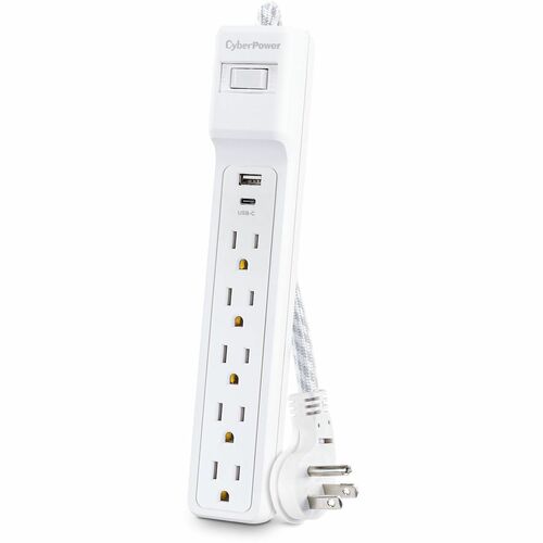 Cyber Power CyberPower P504UC 5-Outlets Surge Suppressor/Protector - 5