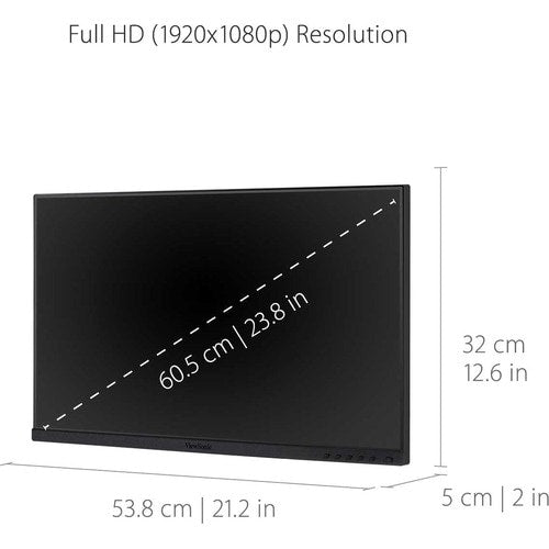 Moniteur LED Full HD ViewSonic Graphic VG2455_56a_H2 24 pouces - 16:9 - 23,8 pouces