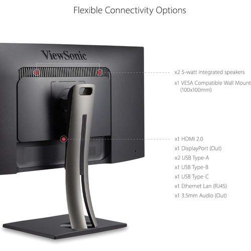 Monitor LED curvo ViewSonic ColorPro VP3881a de 38" UW-QHD+ - 21:9