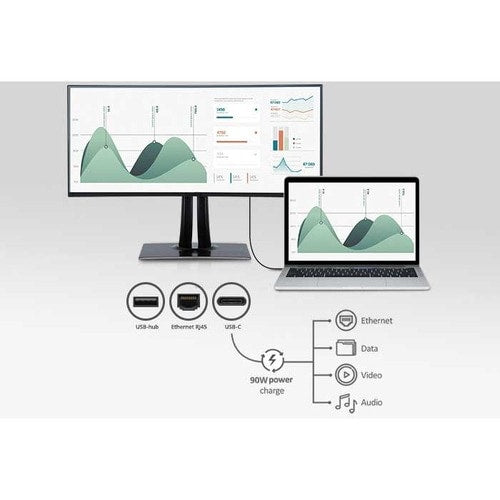 Monitor LED curvo ViewSonic ColorPro VP3881a de 38" UW-QHD+ - 21:9