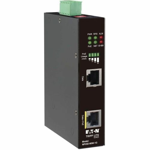INJECTEUR POE 1 PORT GIGABIT ETHERNET INDUSTRIEL 90 W POE++ IP30