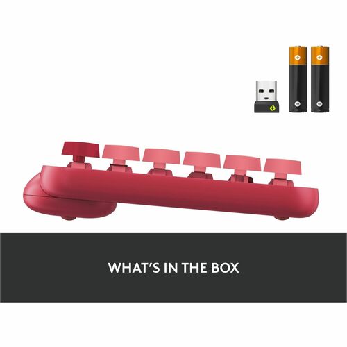 Clavier mécanique sans fil Logitech POP Keys avec touches emoji - Heartbreaker Rose