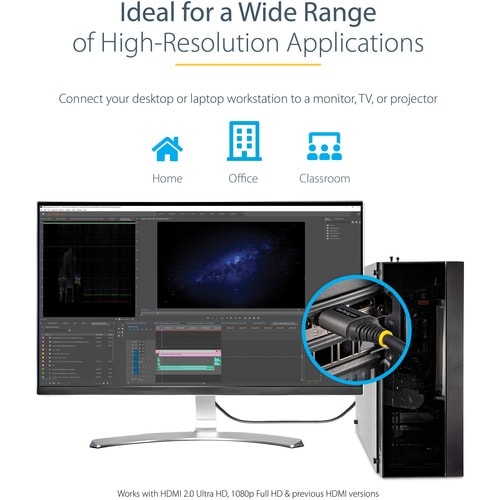 Câble HDMI 2.0 certifié premium StarTech.com de 1 m
