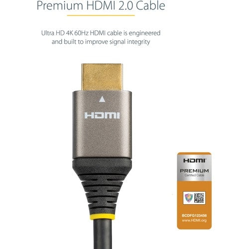 Câble HDMI 2.0 certifié premium StarTech.com de 1 m