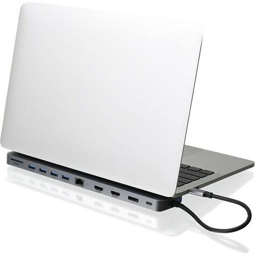 Base de carga triple HD USB-C IOGEAR Dock Pro con PD 3.0 para portátiles, tabletas, estaciones de trabajo y monitores