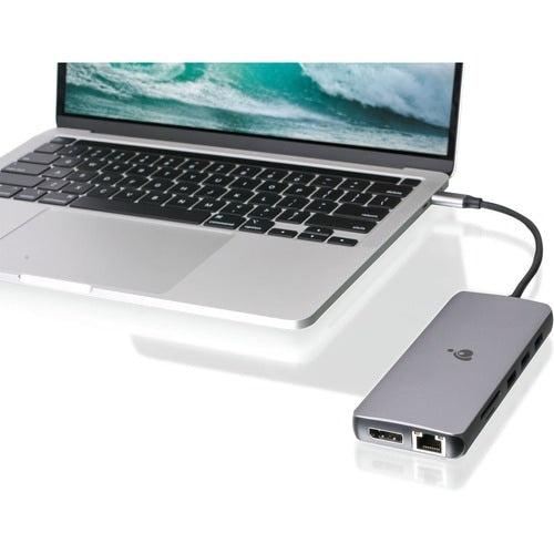 Base compacta IOGEAR USB-C Triple HD con PD 3.0 para portátiles, tabletas, estaciones de trabajo y monitores