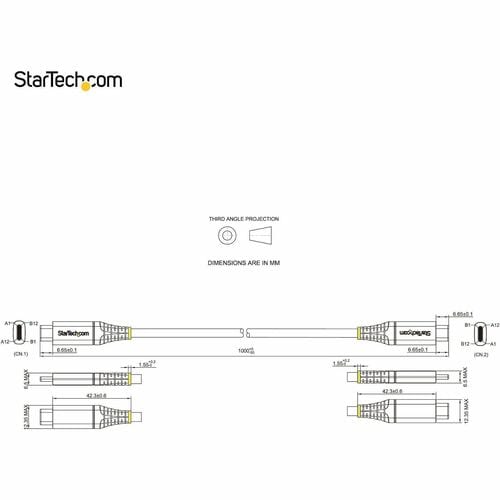 Cable USB C StarTech.com de 1 m y 90 cm, 10 Gbps, con certificación USB-IF, USB 3.1 tipo C