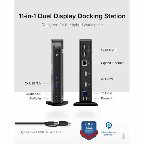 Station d'accueil enfichable pour ordinateur portable