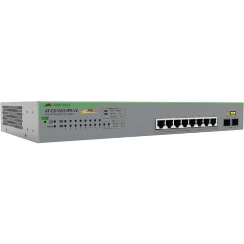 8X 10/100/1000-T POE+ GIGABIT WEBSMART SWITCH 2 SFP PORTS