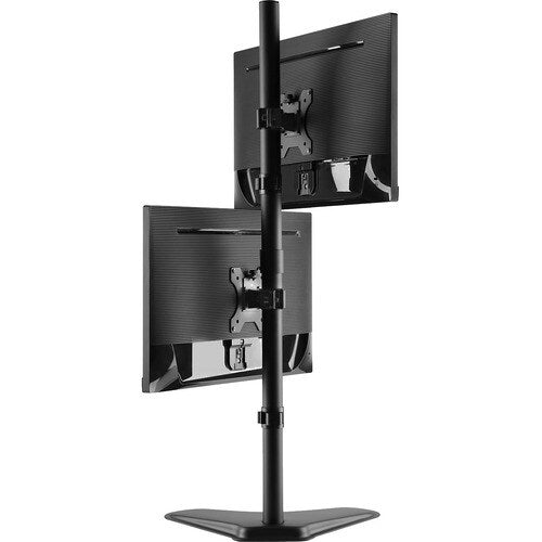 SUPPORT DE BUREAU POUR MONITEUR À DOUBLE EMPILAGE 13-32 PO INCLINABLE PIVOTANT ROTATIF