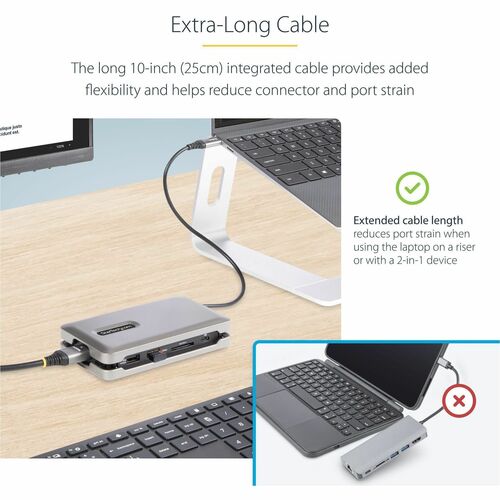 Adaptador multipuerto USB C, USB C a 4K 60Hz HDMI 2.0, 2