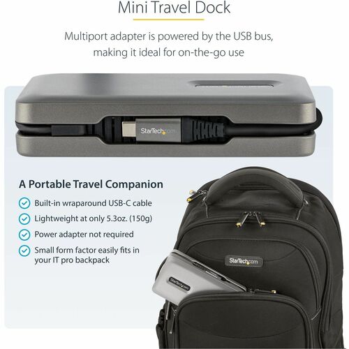 Adaptador multipuerto USB C, USB C a 4K 60Hz HDMI 2.0, 2