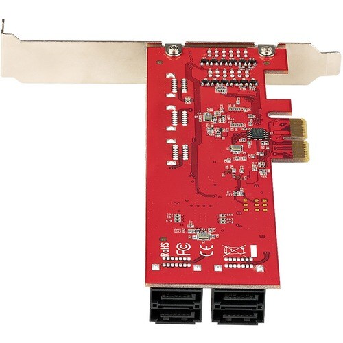 Carte d'extension SATA PCIE 10 ports 6 Gbit/s ASM1062