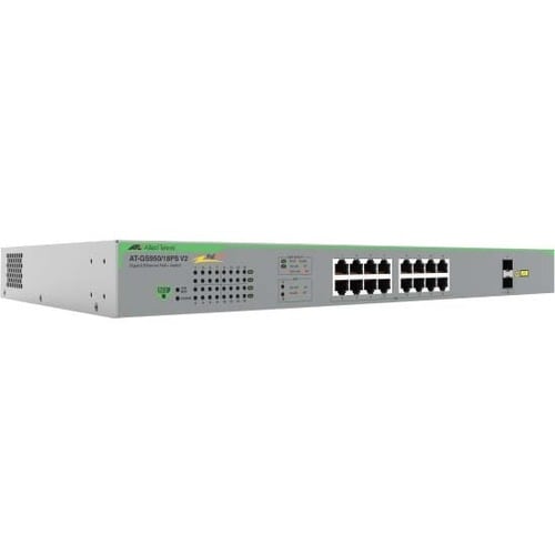 16X 10/100/1000-T POE+ GIGABIT WEBSMART SWITCH 2 SFP PORTS