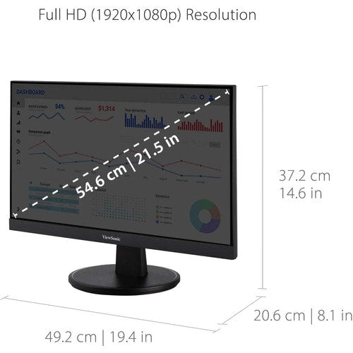 Moniteur LED Full HD ViewSonic Value VA2247-MH 22 pouces - 16:9