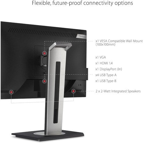 Moniteur LED Full HD ViewSonic Graphic VG2748a 27 pouces - 16:9 - Noir