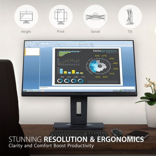 Moniteur LED Full HD ViewSonic Graphic VG2748a 27 pouces - 16:9 - Noir