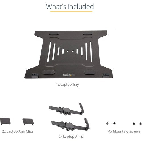 Bandeja VESA para portátil de StarTech.com, monitor ajustable