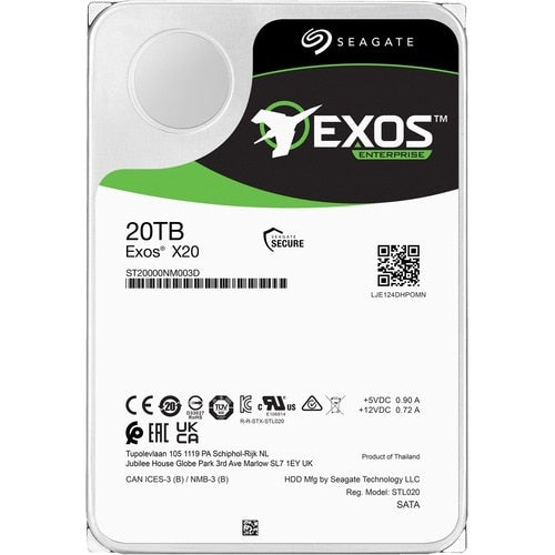 MULTI 20 20TB EXOS X20 HDD 512E/4KN SASSED 7200 RPM 256MB