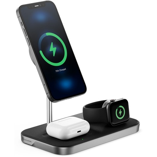 Station de charge sans fil 3-en-1 Alogic MagSpeed 15 W - Indicateur LED,