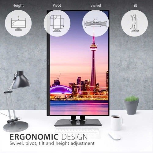 Écran Viewsonic 32 pouces, dalle IPS, résolution 3840 x 2160 - 31,5 pouces visible - en