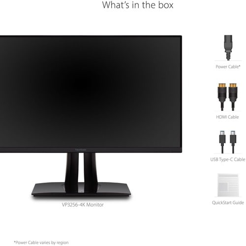 Écran Viewsonic 32 pouces, dalle IPS, résolution 3840 x 2160 - 31,5 pouces visible - en