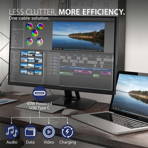Écran Viewsonic 32 pouces, dalle IPS, résolution 3840 x 2160 - 31,5 pouces visible - en