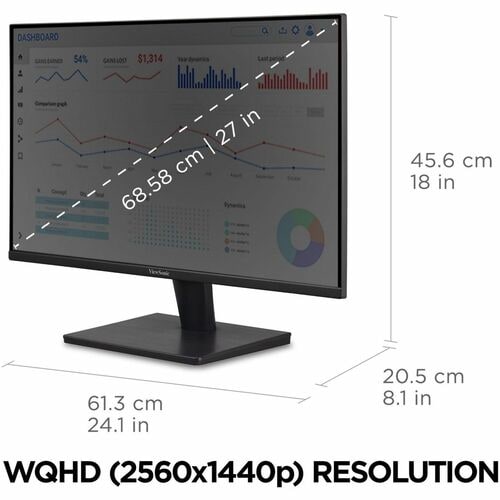Moniteur LED WQHD ViewSonic Value VA2715-2K-MHD 27 pouces