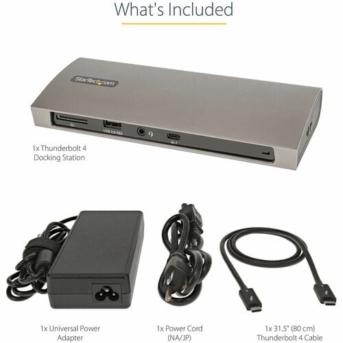 Station d'accueil StarTech.com Thunderbolt 4, alimentation 96 W