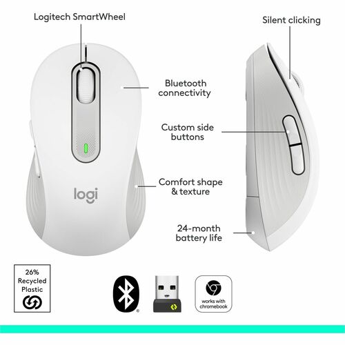 Logitech Signature M650 (blanco roto) - Óptico