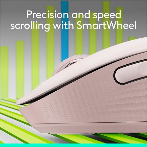 Logitech Signature M650 (Rosa) - Óptico - Inalámbrico