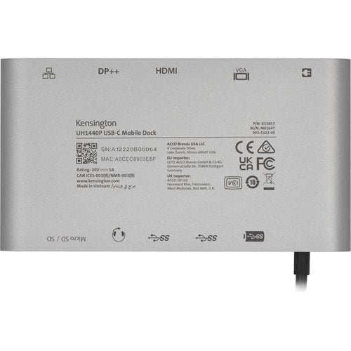 Station d'accueil Kensington - 85 W - USB Type-C