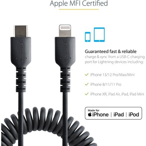 StarTech.com 50cm / 20in USB C to Lightning Cable,